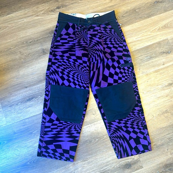 Vans Vault x P.A.M Spiral Checker Cargo Pants Mens Size Medium Perks & Mini - Picture 1 of 14